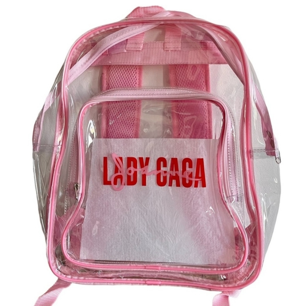 LADY GAGA Joanne World Tour Clear Pink Backpack Tour Merch